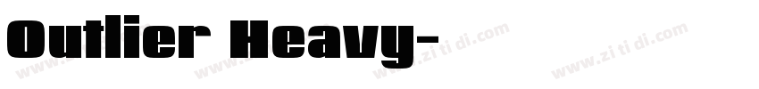 Outlier Heavy字体转换